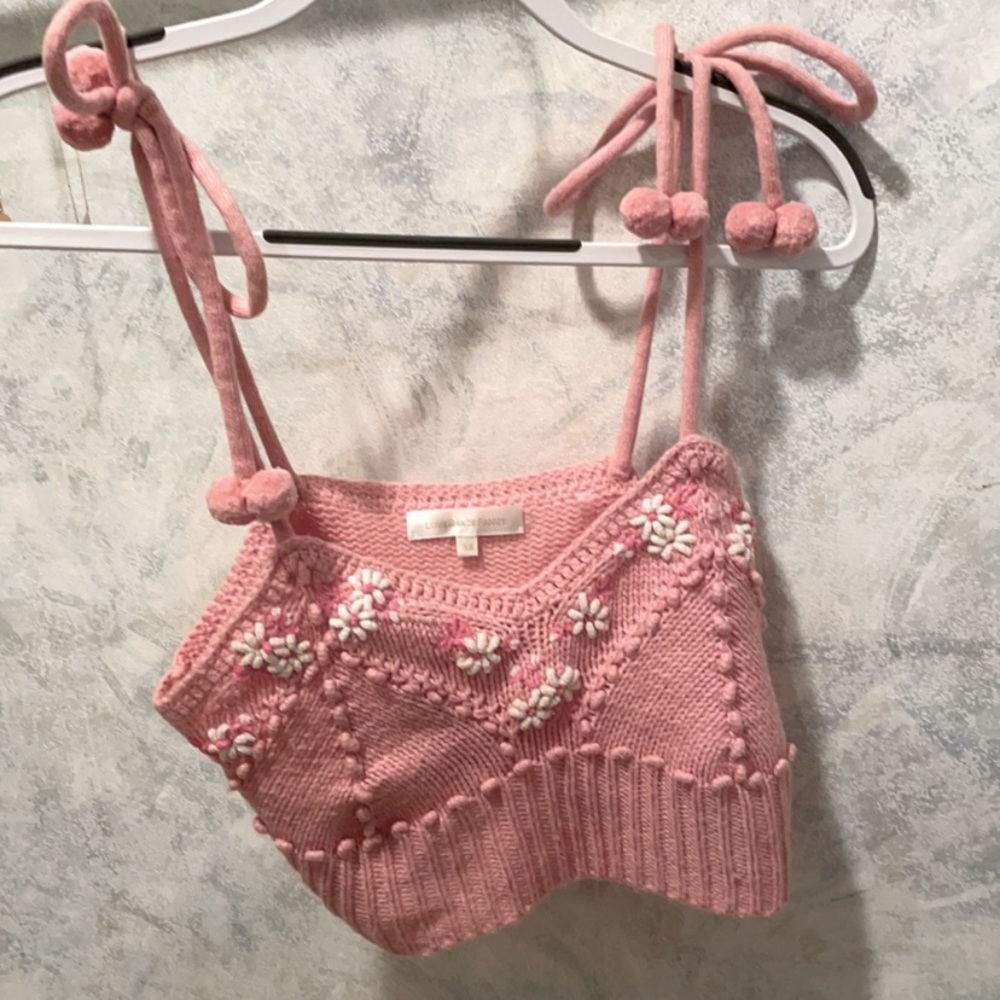 LoveShackFancy knit crop tank